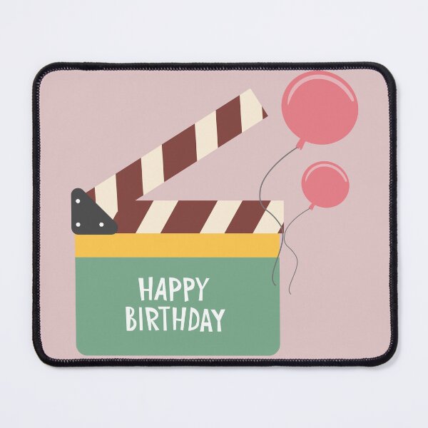 Item preview, Movie clapper board with Happy Birthday and Ballons designed and sold by AlginaPugachova.