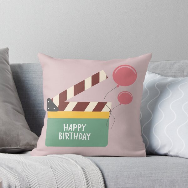 Item preview, Movie clapper board with Happy Birthday and Ballons designed and sold by AlginaPugachova.