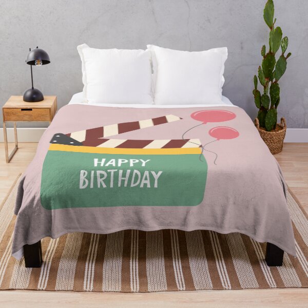 Item preview, Movie clapper board with Happy Birthday and Ballons designed and sold by AlginaPugachova.