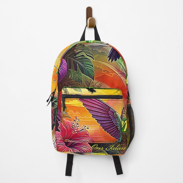 Item preview, Hummingbird in Jamaican garden designed and sold by Artsirayshans.