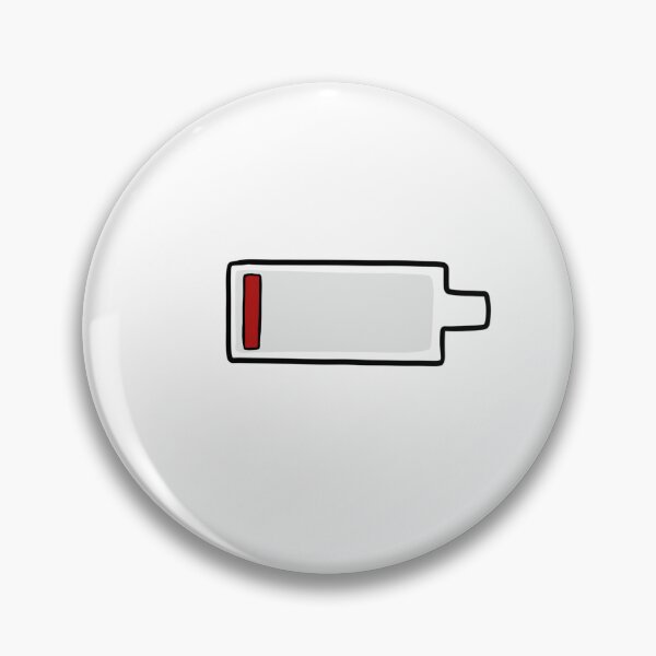 Item preview, Stylized Low Battery Design: Red Alert designed and sold by avellis illustrations.