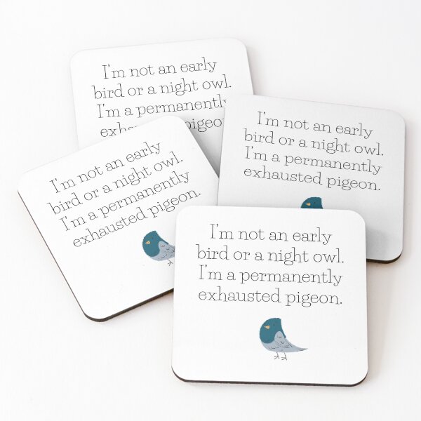Item preview, exhausted pigeon FUNNY FUN DESIGN designed and sold by Wawamarket.