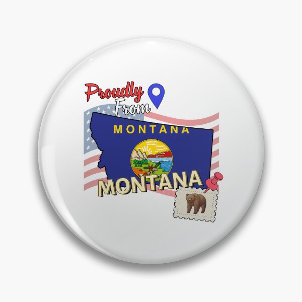 Item preview, Proudly from Montana - USA state design designed and sold by PHRASEandSTYLE.