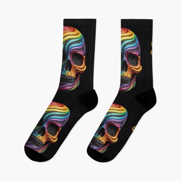 Item preview, Rainbow Combined Black Skull designed and sold by Ghostface2025.