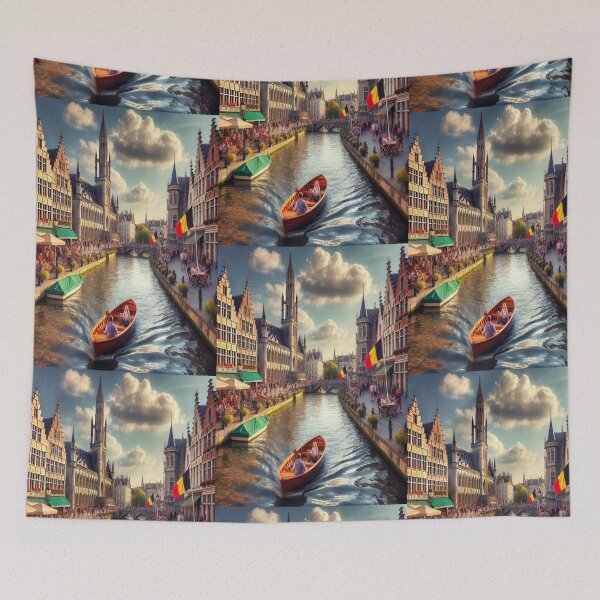 Item preview, Burg Square in Bruges, Belgium designed and sold by MajesticPx.