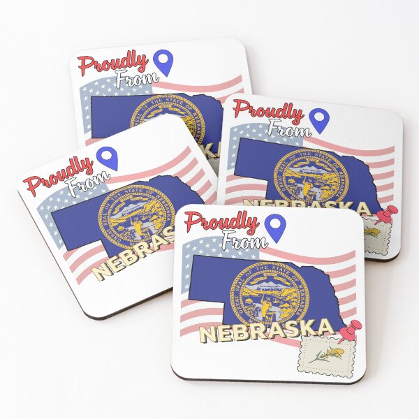 Item preview, Proudly from Nebraska - USA state design designed and sold by PHRASEandSTYLE.