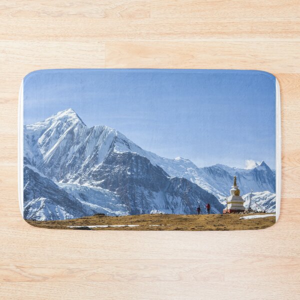 Item preview, Majestic Himalayan Landscape with Stupa and Trekkers designed and sold by shuttergallery.