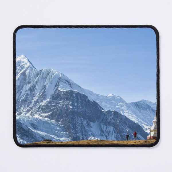 Item preview, Majestic Himalayan Landscape with Stupa and Trekkers designed and sold by shuttergallery.