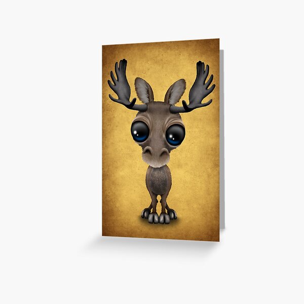 Moose Greeting Cards Redbubble - big head with big moose roblox