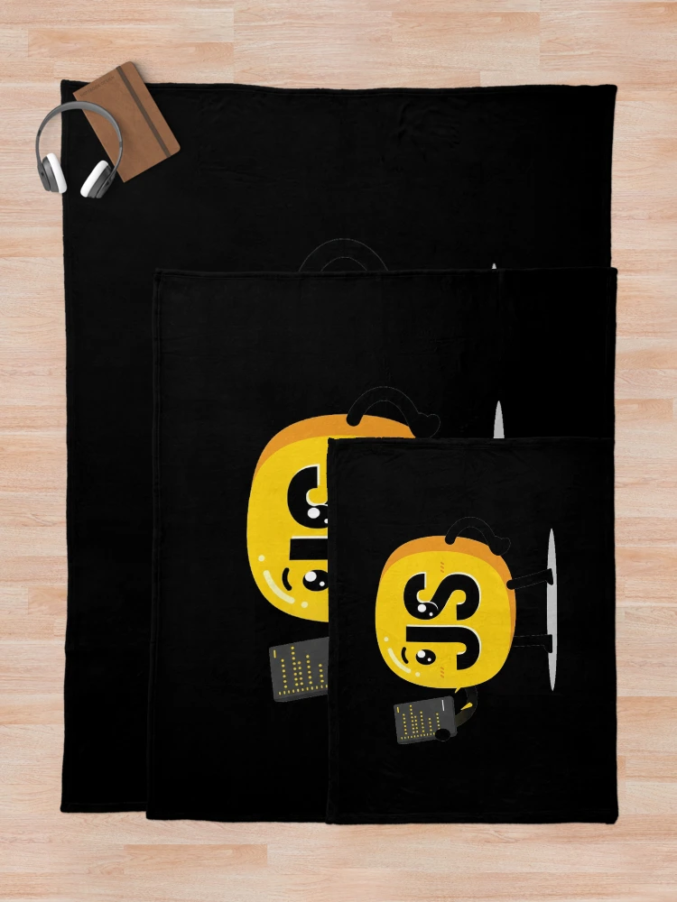 Thumbnail 5 of 6, Throw Blanket, Funny JavaScript designed and sold by GeniusPrint.