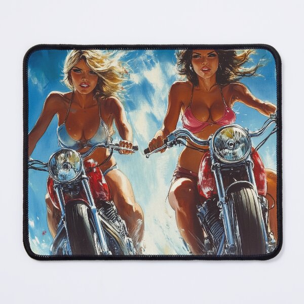 Item preview, Ride Stories – Vintage Motorcycle Postcard Series #26 Freedom Sisters designed and sold by SteadyRolling.