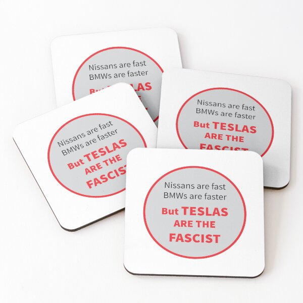 Item preview, TESLAS ARE FASCIST designed and sold by mdb-designs.