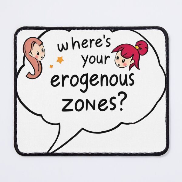 Item preview, Where's your erogenous zones? Modern Love Humour Graphic Design designed and sold by TheILoveYouShop.