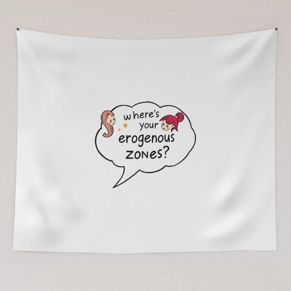 Item preview, Where's your erogenous zones? Modern Love Humour Graphic Design designed and sold by TheILoveYouShop.
