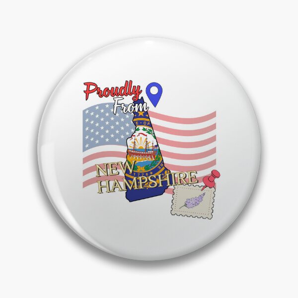 Artikelvorschau, Stolz aus New Hampshire - USA-Staatsdesign entworfen und verkauft von PHRASEandSTYLE.