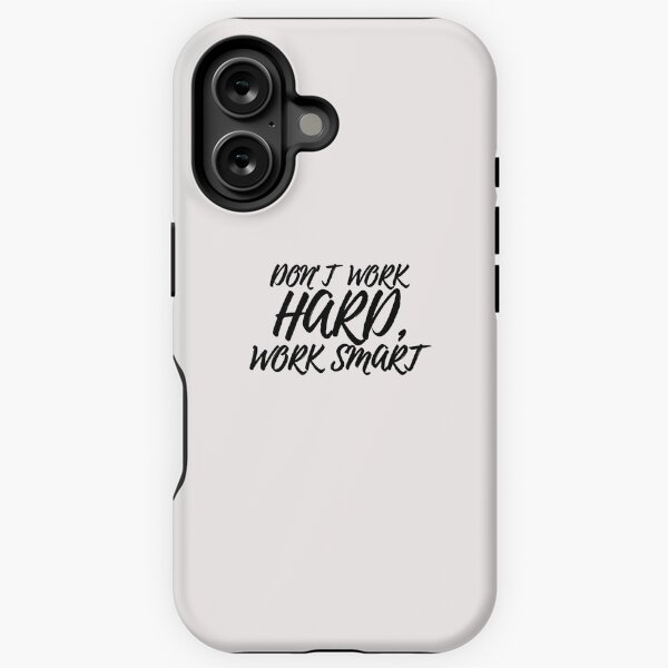Vista previa del artículo con la obra «NO TRABAJES DURO, TRABAJA INTELIGENTEMENTE – NO TE PREOCUPES, SÉ FELIZ», diseñado y vendido por goodFather4ever.