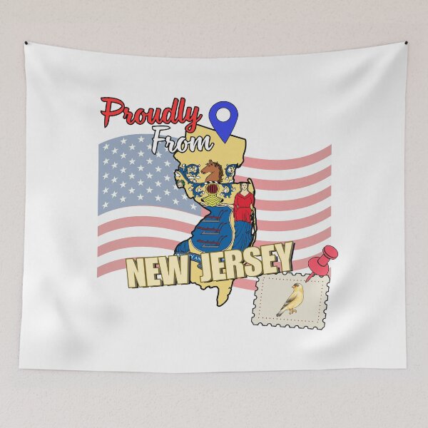 Item preview, Proudly from New Jersey - USA state design designed and sold by PHRASEandSTYLE.