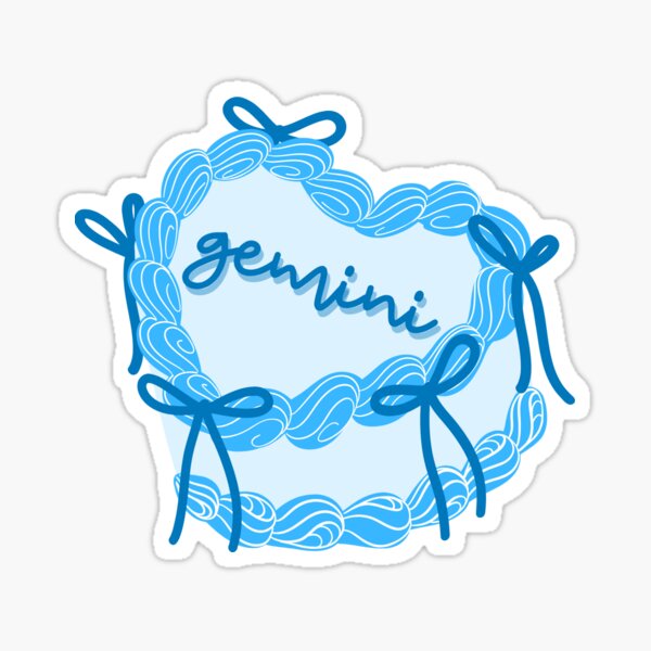Item preview, Gemini Cake Blue Bows designed and sold by jennatesner.