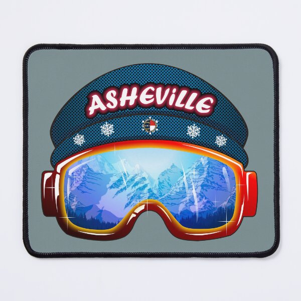 Item preview, Asheville North Carolina ski goggles designed and sold by studioss76.