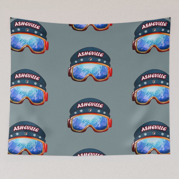 Item preview, Asheville North Carolina ski goggles designed and sold by studioss76.