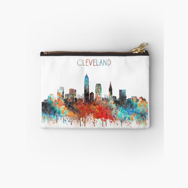 Aperçu de l'œuvre Cleveland, Skyline de Cleveland, Cleveland Ohio, Ohio, aquarelle Cleveland créée et vendue par Rosaliartbook.