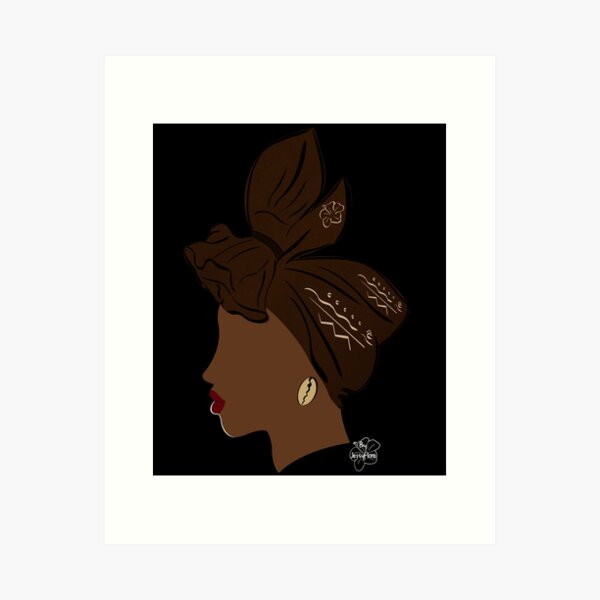 Item preview, Élégance africaine – éclat sur fond noir designed and sold by JessyFlore.