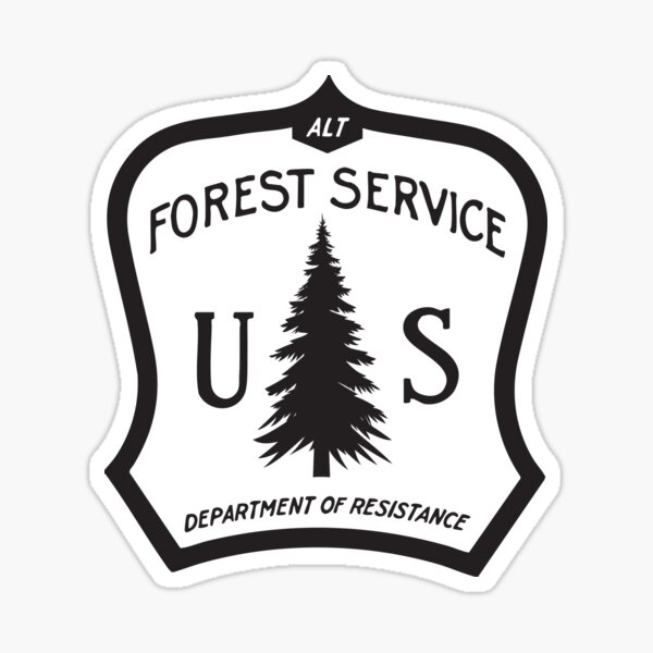 Artikel-Vorschau von ALT Forest Service - mono schwarz, designt und verkauft von Lil' Department of Resistance, for Unprecedented Times.