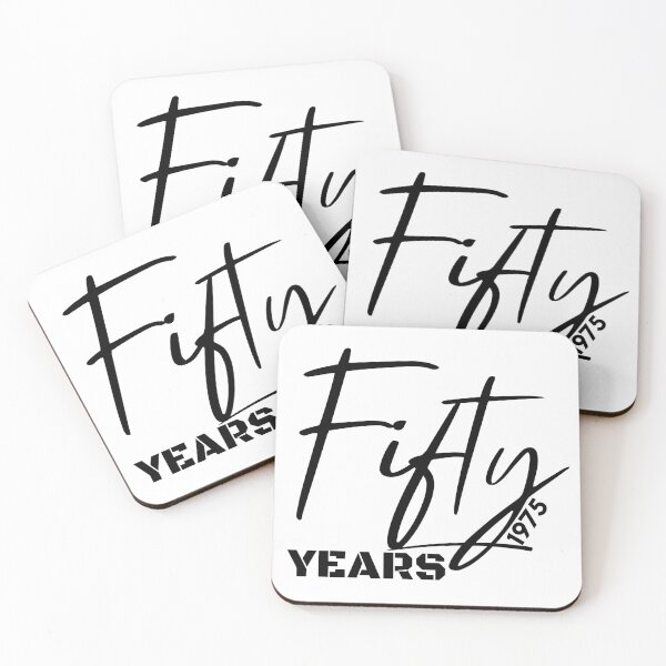 Item preview, Fifty Years | 50th Birthday Celebration | Vintage 1975 Anniversary Design designed and sold by highflycrafts.