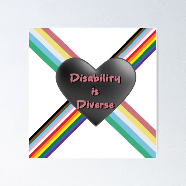 Item preview, Disability is Diverse designed and sold by Nerdy Pride.