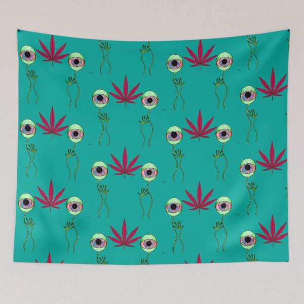Item preview, Sativa Alien Stoner Socks designed and sold by Doodle & Wheel.