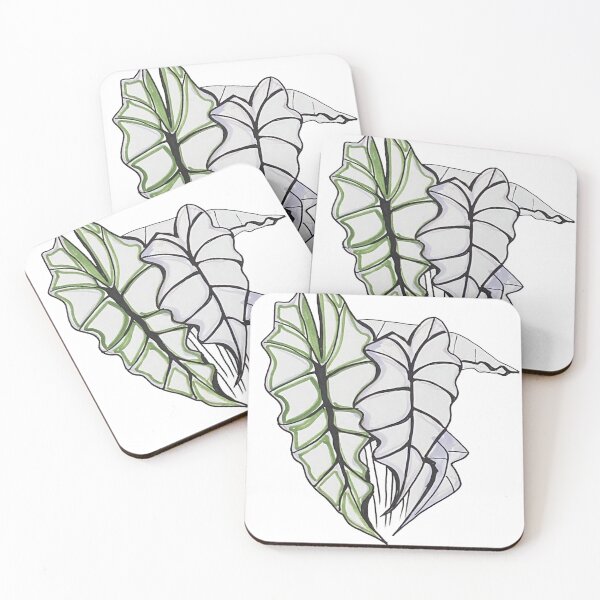 Item preview, Alocasia leaves drawing designed and sold by Luilui7.