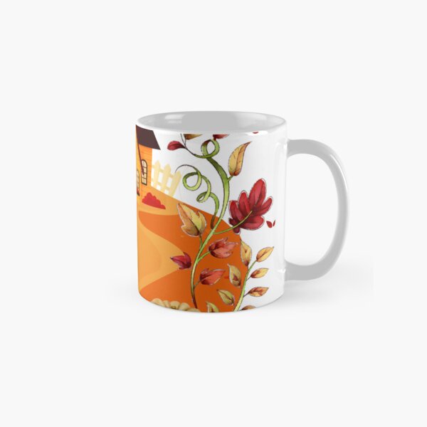 Item preview, Autumn Serenity – Sweeping Leaves in a Peaceful Fall Atmosphere designed and sold by PnrArtDesign.