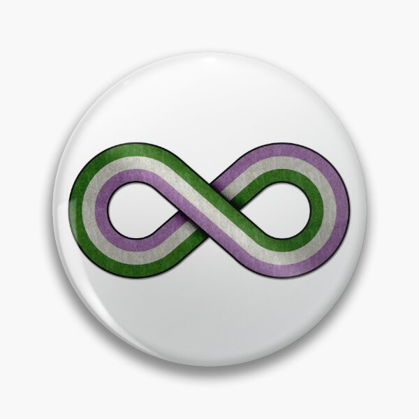 Item preview, Large Infinity Symbol Striped with Genderqueer Pride Flag designed and sold by LiveLoudGraphic.