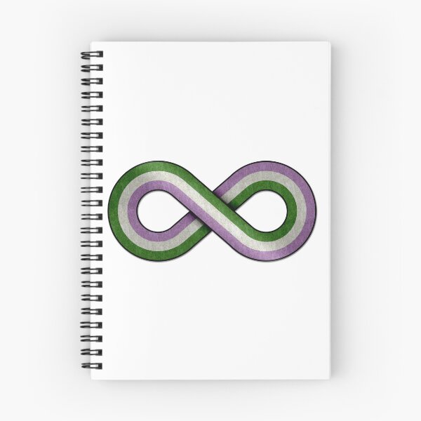 Item preview, Large Infinity Symbol Striped with Genderqueer Pride Flag designed and sold by LiveLoudGraphic.