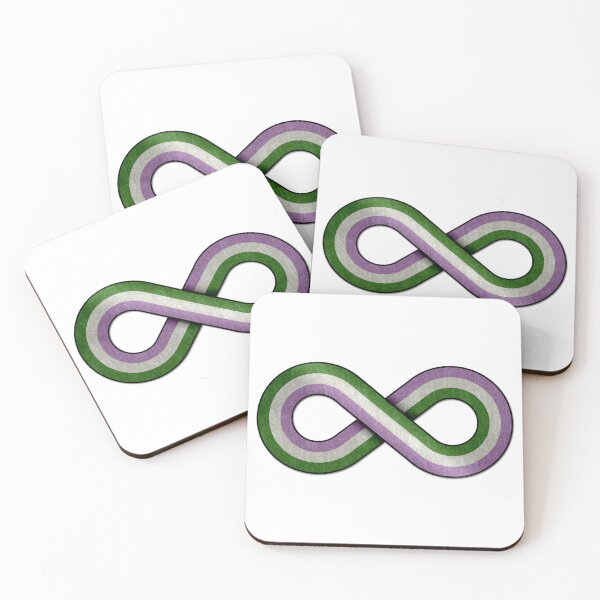 Item preview, Large Infinity Symbol Striped with Genderqueer Pride Flag designed and sold by LiveLoudGraphic.