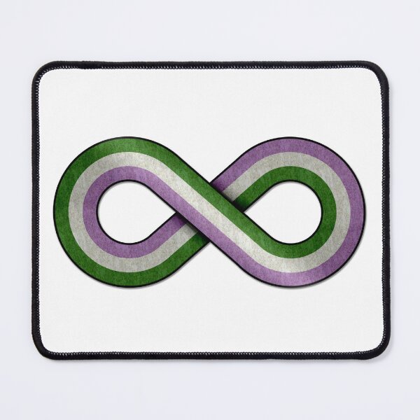 Item preview, Large Infinity Symbol Striped with Genderqueer Pride Flag designed and sold by LiveLoudGraphic.
