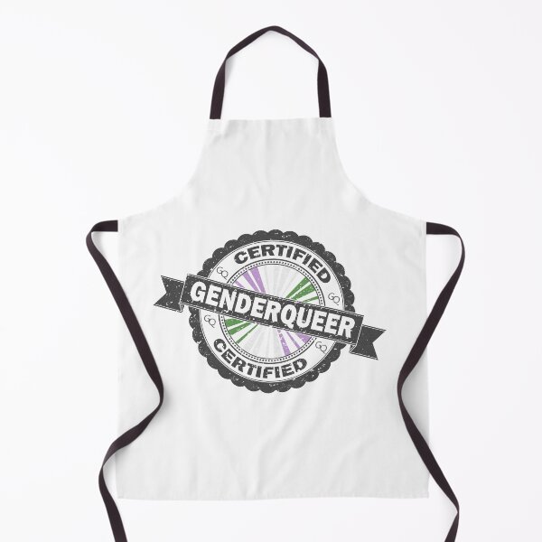 Item preview, Certified Genderqueer Pride Seal of Approval with Pride Flag Background designed and sold by LiveLoudGraphic.