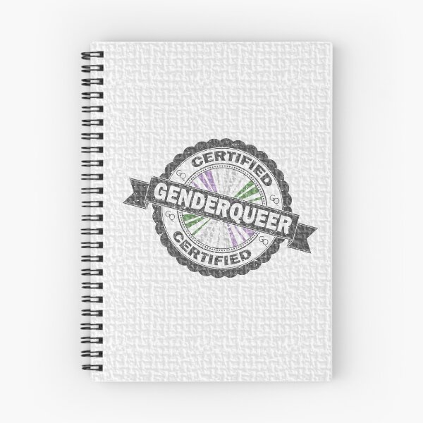 Item preview, Certified Genderqueer Pride Seal of Approval with Pride Flag Background designed and sold by LiveLoudGraphic.
