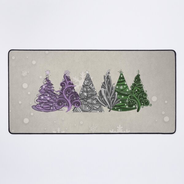 Item preview, Row of Three Genderqueer Pride Flag Christmas Trees designed and sold by LiveLoudGraphic.