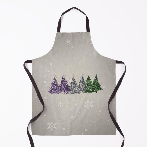 Item preview, Row of Three Genderqueer Pride Flag Christmas Trees designed and sold by LiveLoudGraphic.