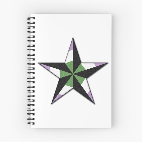 Item preview, Genderqueer Pride Flag Colored Nautical Star designed and sold by LiveLoudGraphic.