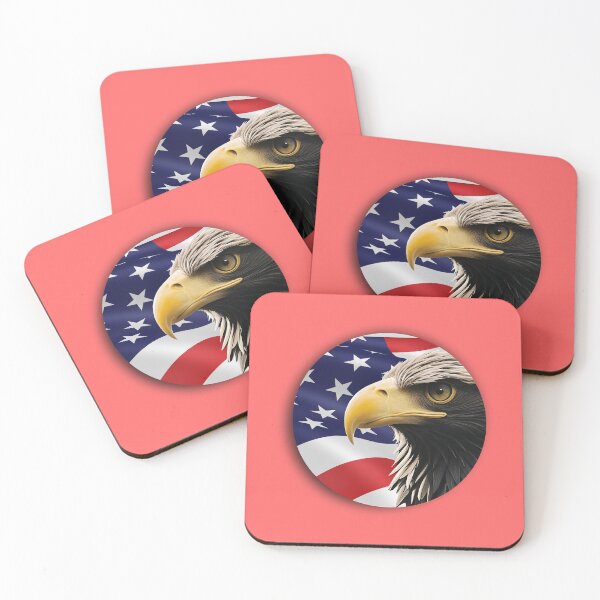 Item preview, PATRIOT EAGLE (#FF6666) designed and sold by Marlon Oseguera.