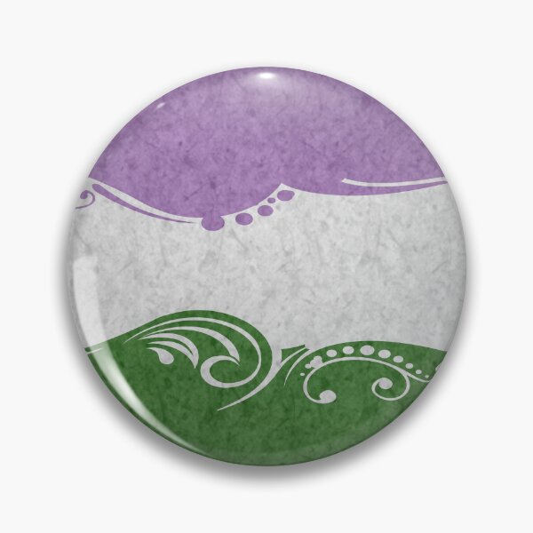 Item preview, Fancy Swooped and Swirled Genderqueer Pride Flag Background designed and sold by LiveLoudGraphic.