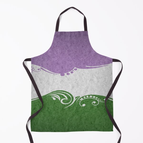 Item preview, Fancy Swooped and Swirled Genderqueer Pride Flag Background designed and sold by LiveLoudGraphic.