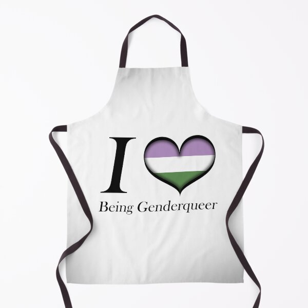 Item preview, I Heart Being Genderqueer Design Pride Flag Colored Heart designed and sold by LiveLoudGraphic.