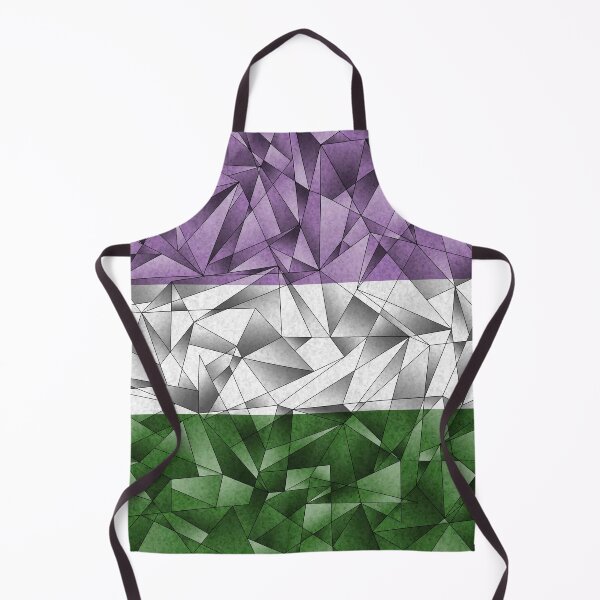 Item preview, Abstract Fractal Triangles Genderqueer Pride Flag Pattern designed and sold by LiveLoudGraphic.