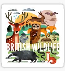 British Wildlife Sticker