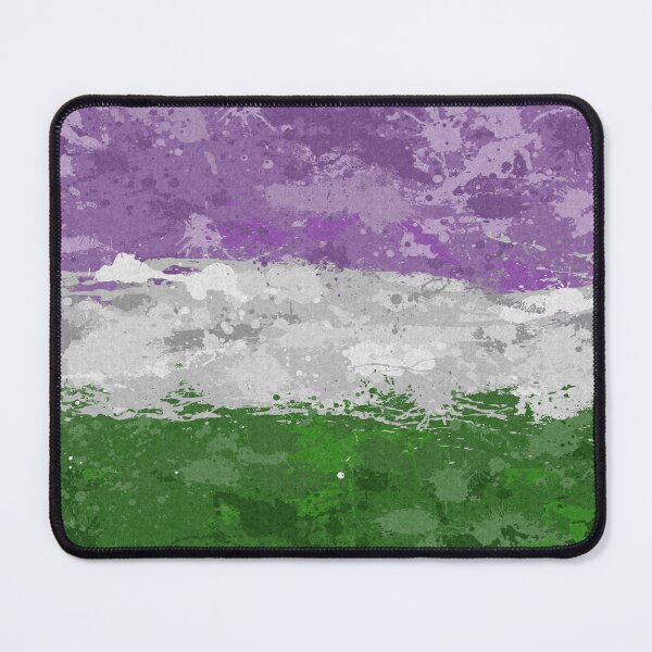 Item preview, Abstract Paint Splatter Genderqueer Pride Flag Pattern designed and sold by LiveLoudGraphic.