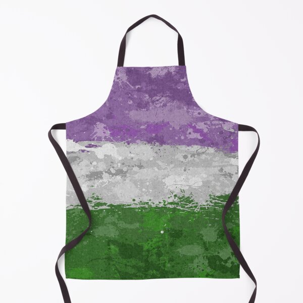 Item preview, Abstract Paint Splatter Genderqueer Pride Flag Pattern designed and sold by LiveLoudGraphic.