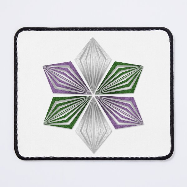 Item preview, Genderqueer Pride Flag Colored Geometric Starburst designed and sold by LiveLoudGraphic.